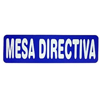 Mesa Directiva Letrero